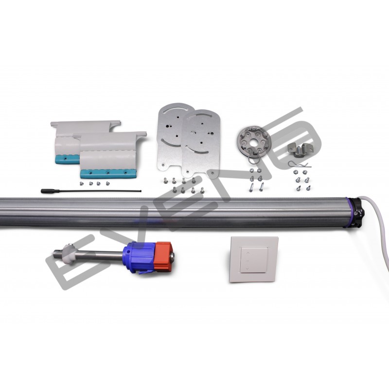 Kit de motorisation filaire pour coffre tunnel et tradi Longueur axe 1000mm